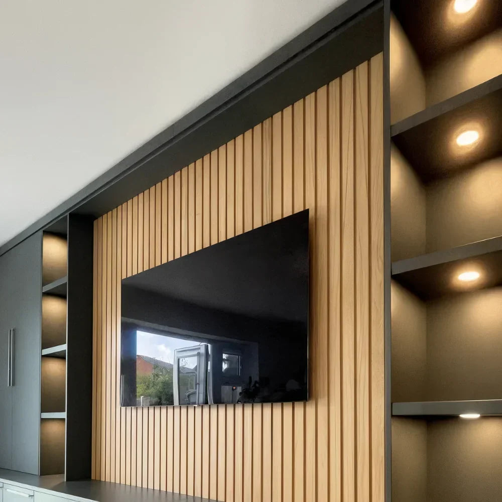 Flexible Acoustic Slat Panel – 270 × 110 cm