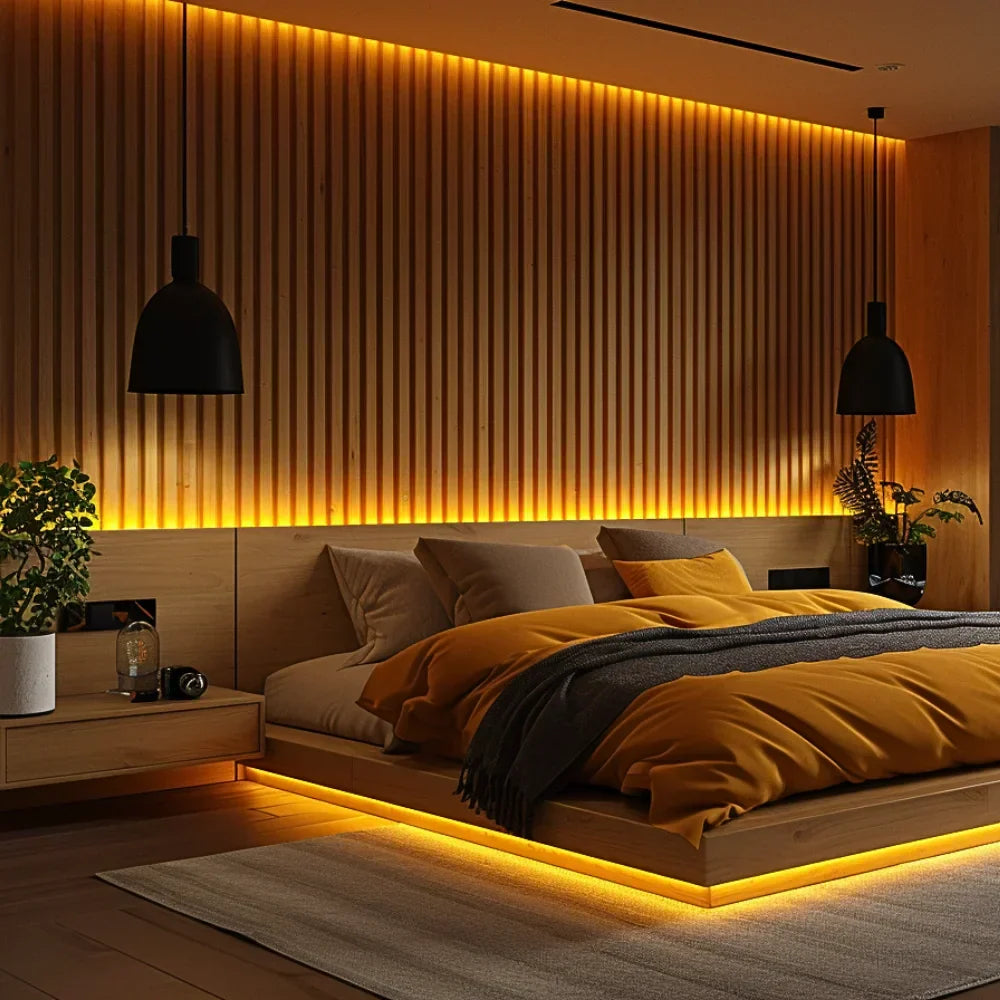 Flexible Acoustic Slat Panel – 270 × 110 cm